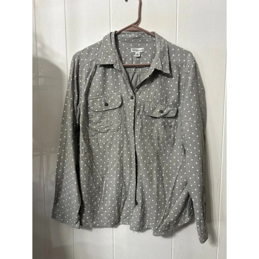 Croft & Barrow button down long sleeve, L